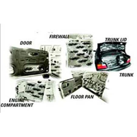 Rbl Products RBL Products 138 1 0 in. x 1 0 in.25.4cm x 25.4cm Xtreme DYNAMAT Sheets RBL-138